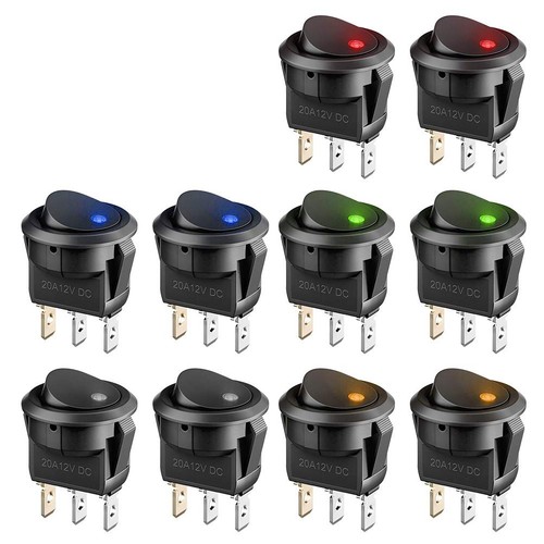 Interruttore pulsante led on - interruttore,